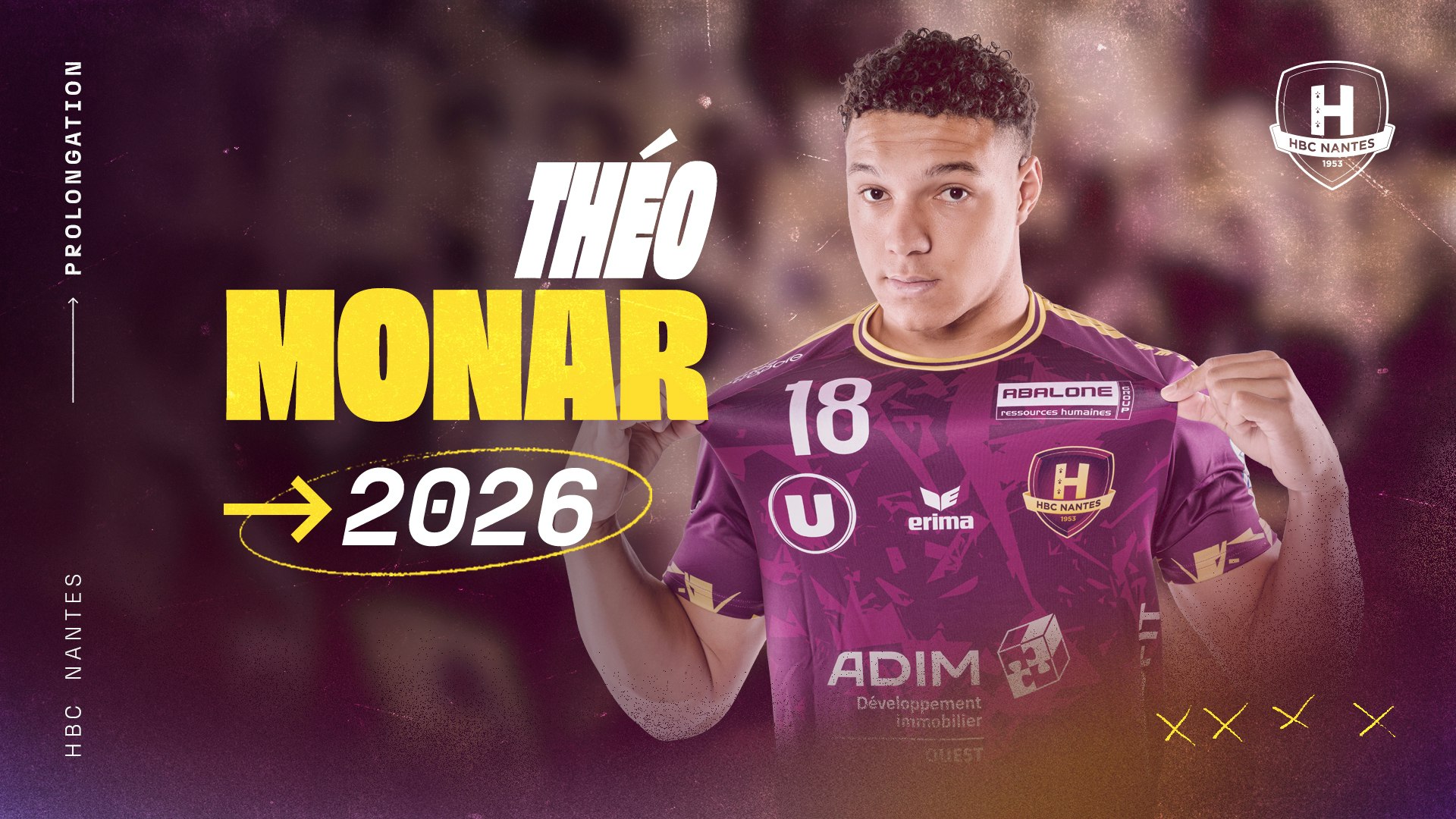 Théo Monar prolonge jusqu'en 2026 au HBC Nantes