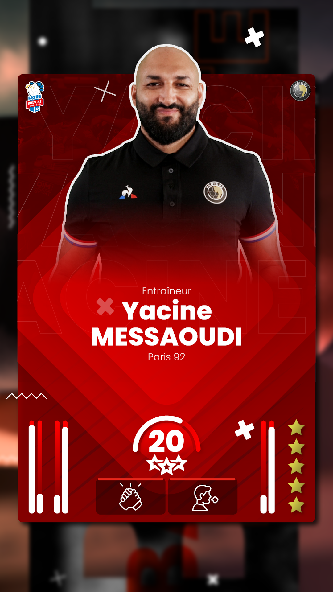 Yacine Messaoudi, entraineur de Paris 92