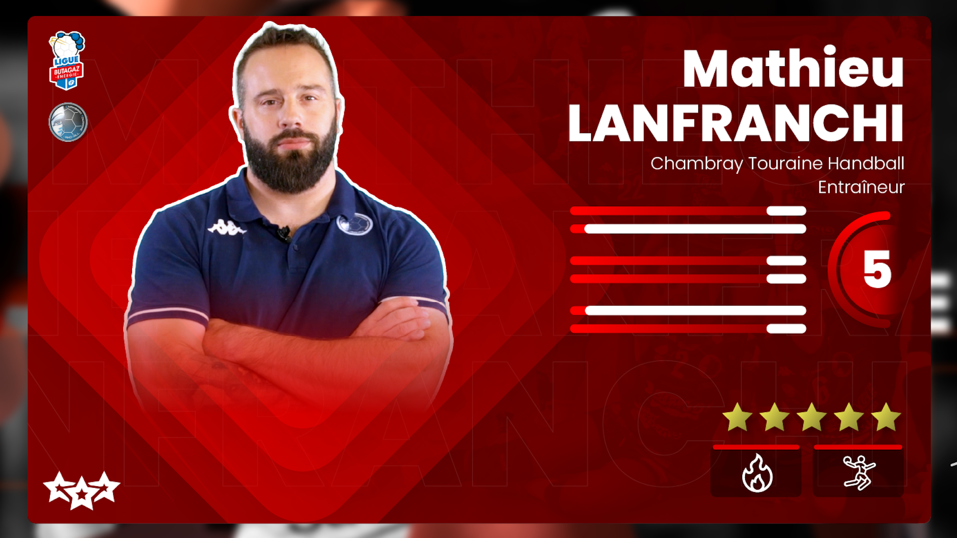 Mathieu Lanfranchi, entraineur de Chambray Touraine Handball