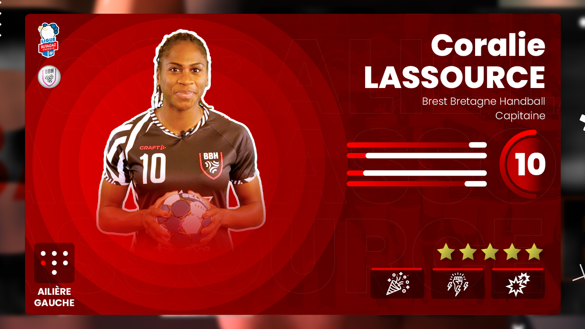 Coralie Lassource, capitaine de Brest Bretagne Handball
