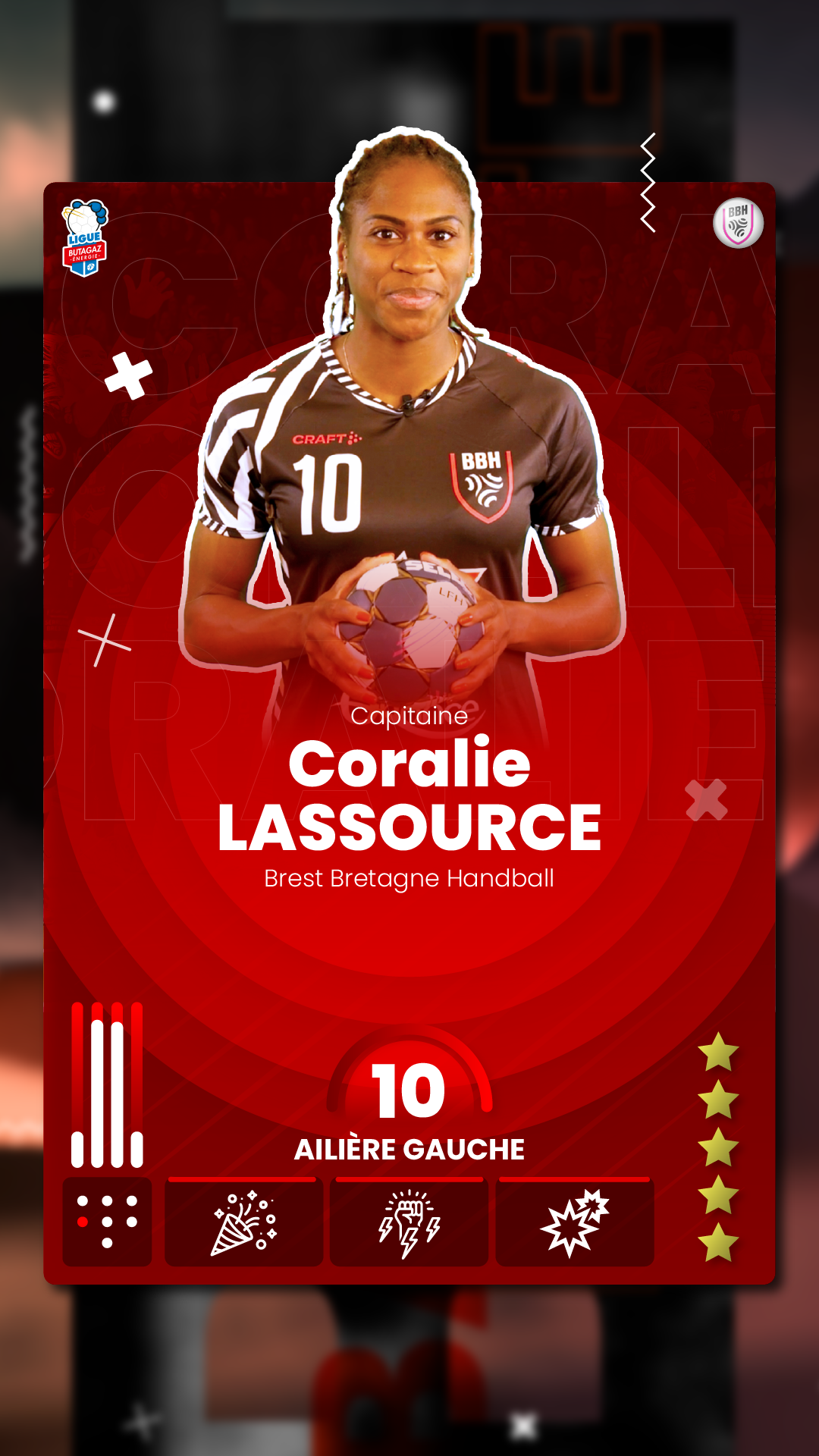 Coralie Lassource, capitaine de Brest Bretagne Handball
