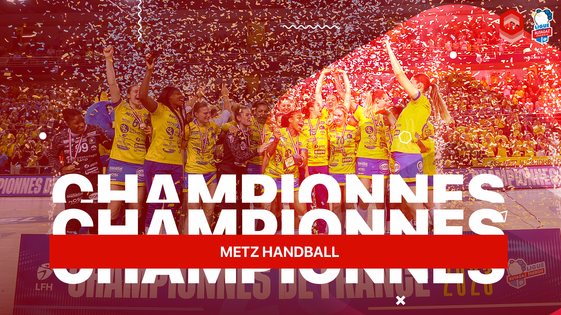 Metz Handball championnes de France de Ligue Butagaz Energie
