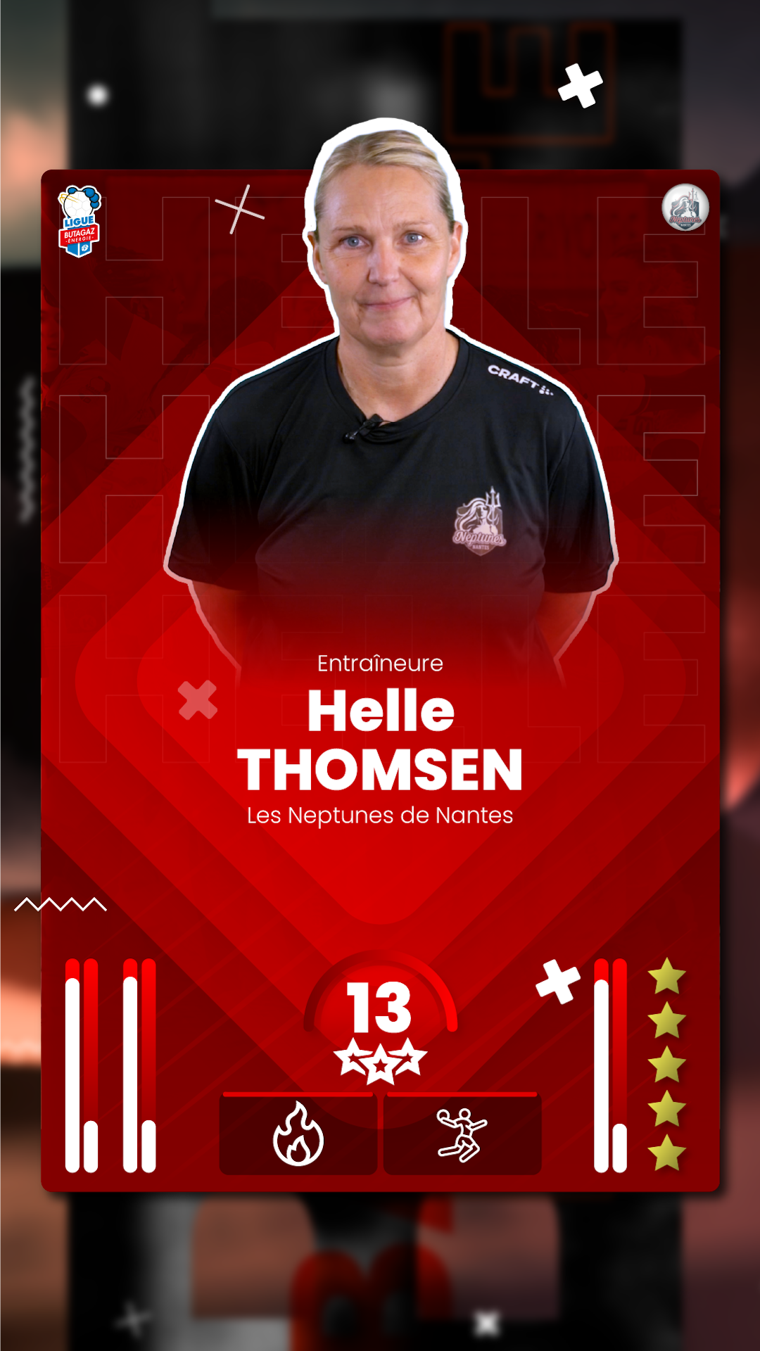 Helle Thomsen, entraineure des Neptunes de nantes